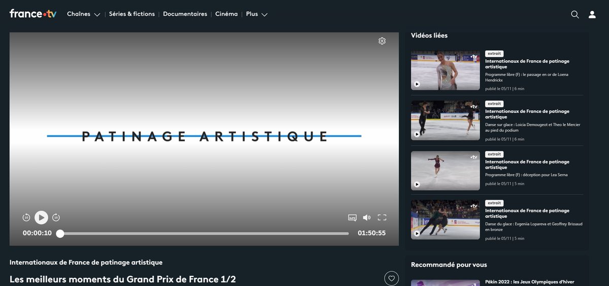 A voir et à revoir les replay des internationaux de France qui se tenaient à l'Iceparc ce week-end :
france.tv/sport/sports-d…