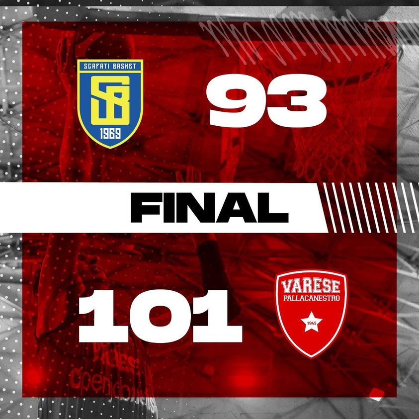 PallVarese's tweet photo. E vinciamo ancora😍😍 Terza vittoria di fila per i biancorossi che espugnano il PalaMangano di Scafati‼️ Bravissimi ragazzi 👏👏👏
#ScaVar #NoiSiamoVarese https://t.co/F3jj6ywpwL
