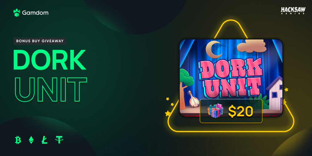 Dork Unit Bonus Buy #Giveaway  🤩

10 winners will be selected for a $20 Bonus Buy on Dork Unit each!

- Tag a Friend
- Like, Follow &amp; RT
- Comment UserID 

Ends tomorrow!

#contest #Prize #Competition #BTC #ETH #doge #XRP

🔗 Gamdom.com
