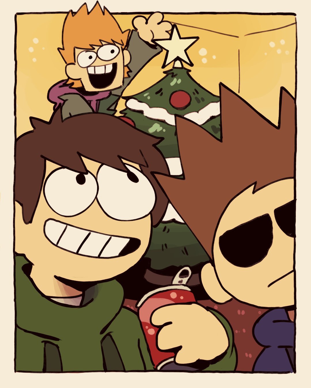 Daily Eddmatt on X: On 6/18/21 the official Eddsworld account posted this  drawing which shows Matt carrying Edd,and Tom carrying Matt,but it also  shows Matt smiling at Edd while he holds a