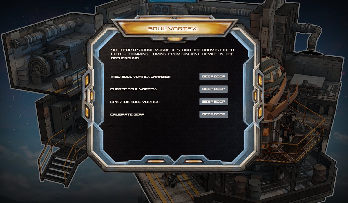 ::ksshh:: This is the Tower Operator. 
We were informed that one of the rooms in the tower is now operational. Apparently Amelia had a word with Gabriel and now everybody can extract SOUL in the tower. He is seeking help from all of the copper kings.