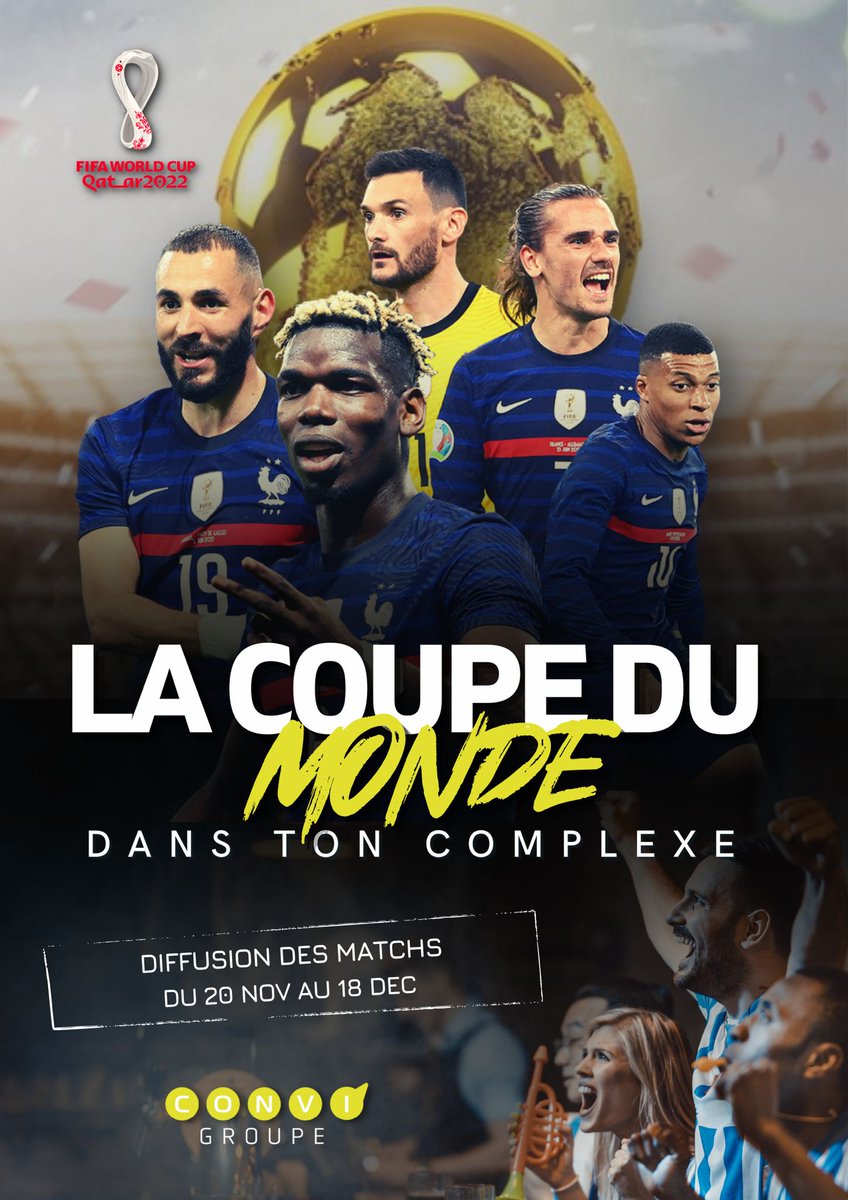 CONVISPORTS's tweet photo. Elle arrive #WorldCup2022 #football #convi https://t.co/rvPd2ZZLpK