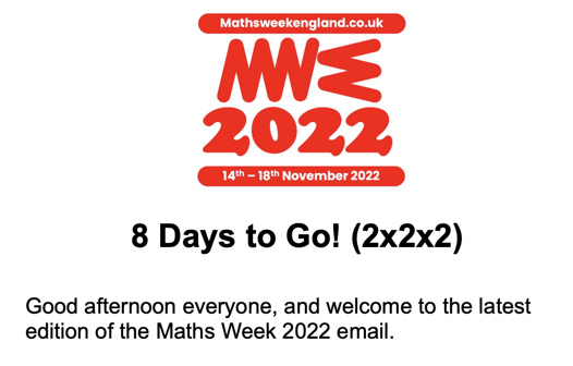 Maths Week England tweet media