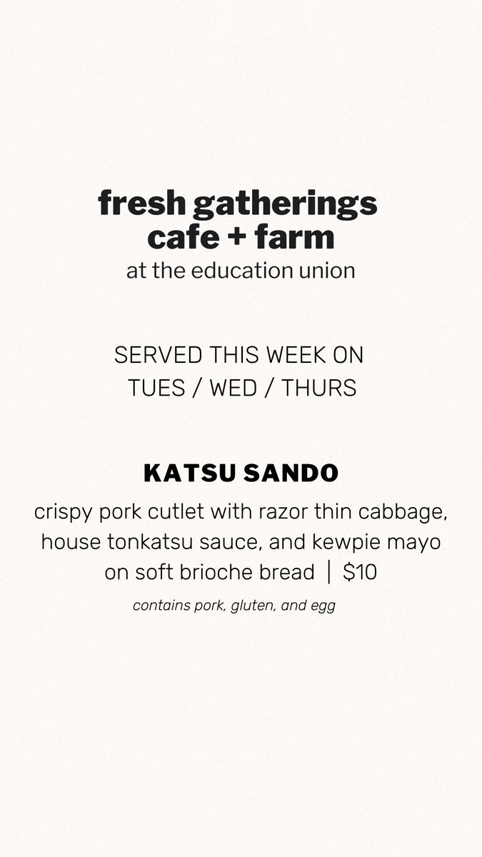 Fresh Gatherings Cafe + Farm (@freshgatherings) on Twitter photo Lunch specials for our Allied Health Building and Education Union locations are live for 11/07 - 11/11. Served from 11am-1:30pm or until we sell out. See you this week! ✨
<a href="/SLU_Official/">Saint Louis University</a> <a href="/slunutrition/">SLU Nutrition & Dietetics</a> <a href="/slusom/">SLU Medicine</a> <a href="/sludchs/">SLU Doisy College of Health Sciences</a> <a href="/SLUHospital/">SLU Hospital</a> Lunch specials for our Allied Health Building and Education Union locations are live for 11/07 - 11/11. Served from 11am-1:30pm or until we sell out. See you this week! ✨
<a href="/SLU_Official/">Saint Louis University</a> <a href="/slunutrition/">SLU Nutrition & Dietetics</a> <a href="/slusom/">SLU Medicine</a> <a href="/sludchs/">SLU Doisy College of Health Sciences</a> <a href="/SLUHospital/">SLU Hospital</a>