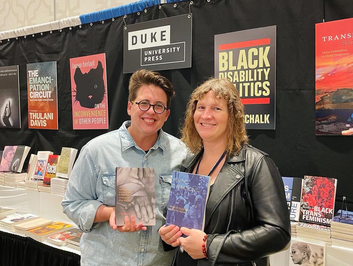 sadcatdadd's tweet image. Such a joy to celebrate LESBIAN POTENTIALITY at #ASA2022 alongside so many of her peers, including my sestra micha’s POETIC OPERATIONS. I learned so much in panels, over drinks, &amp;amp; on dance floors, &amp;amp; I am taking this magic back with me into my research &amp;amp; my classrooms ❤️