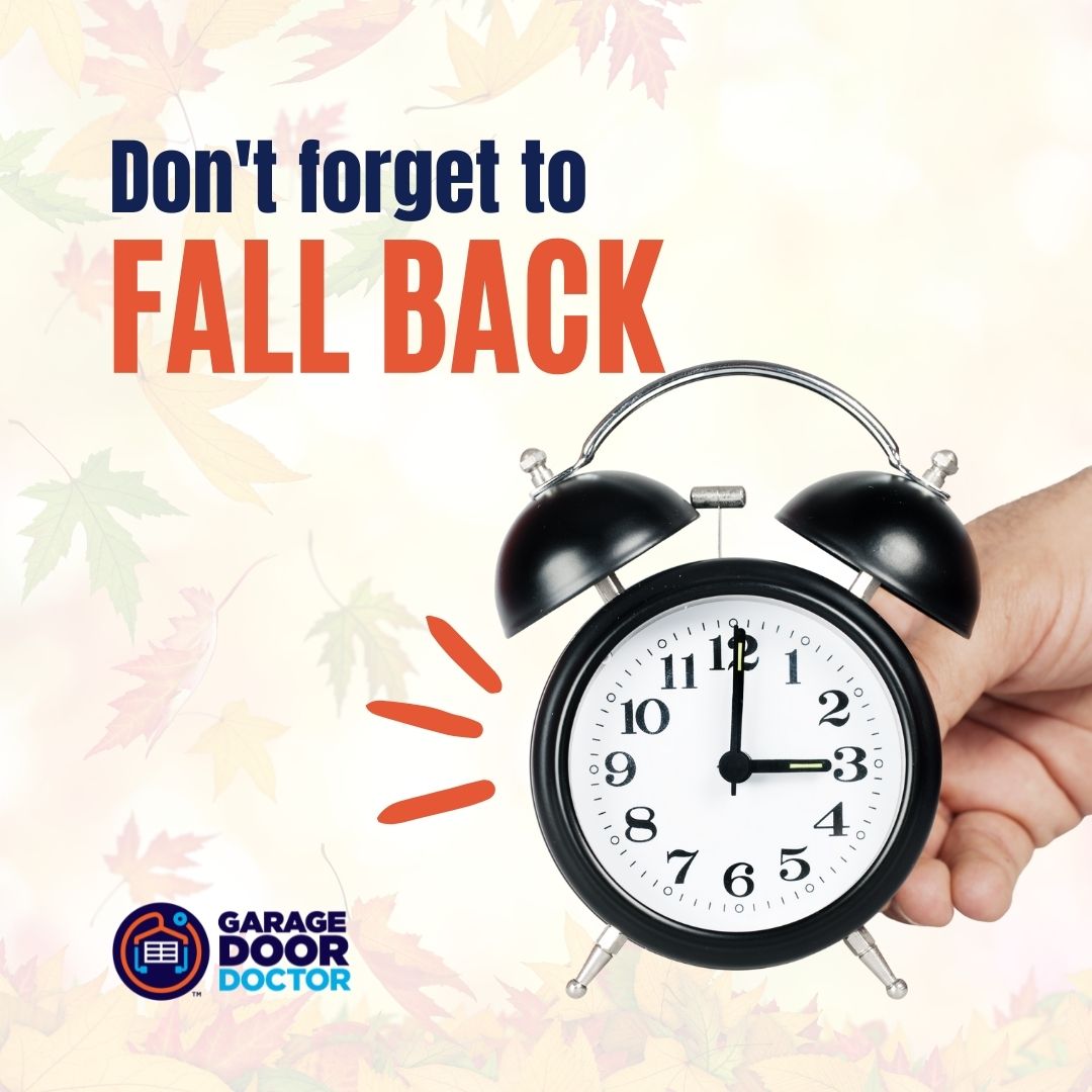 1garagedoordoc's tweet image. Daylight Saving Time ends today! Don’t forget to set your clocks back one hour.

garagedoordoctor.biz

#dstfallback #fallback2022 #garagedoor #garagerepair #garagedoorservice #homevalue #hardware #liftmaster #cypress #houston #katy #pearland #Richmond #Sugarland #woodlands