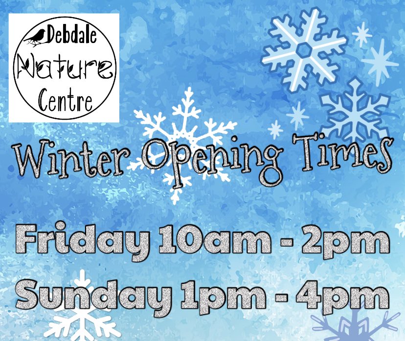 Winter opening times. We are often there at other times during the week so it’s always worth bobbing round to see if we’re there. #urbangreenspace #winteropening #debdale