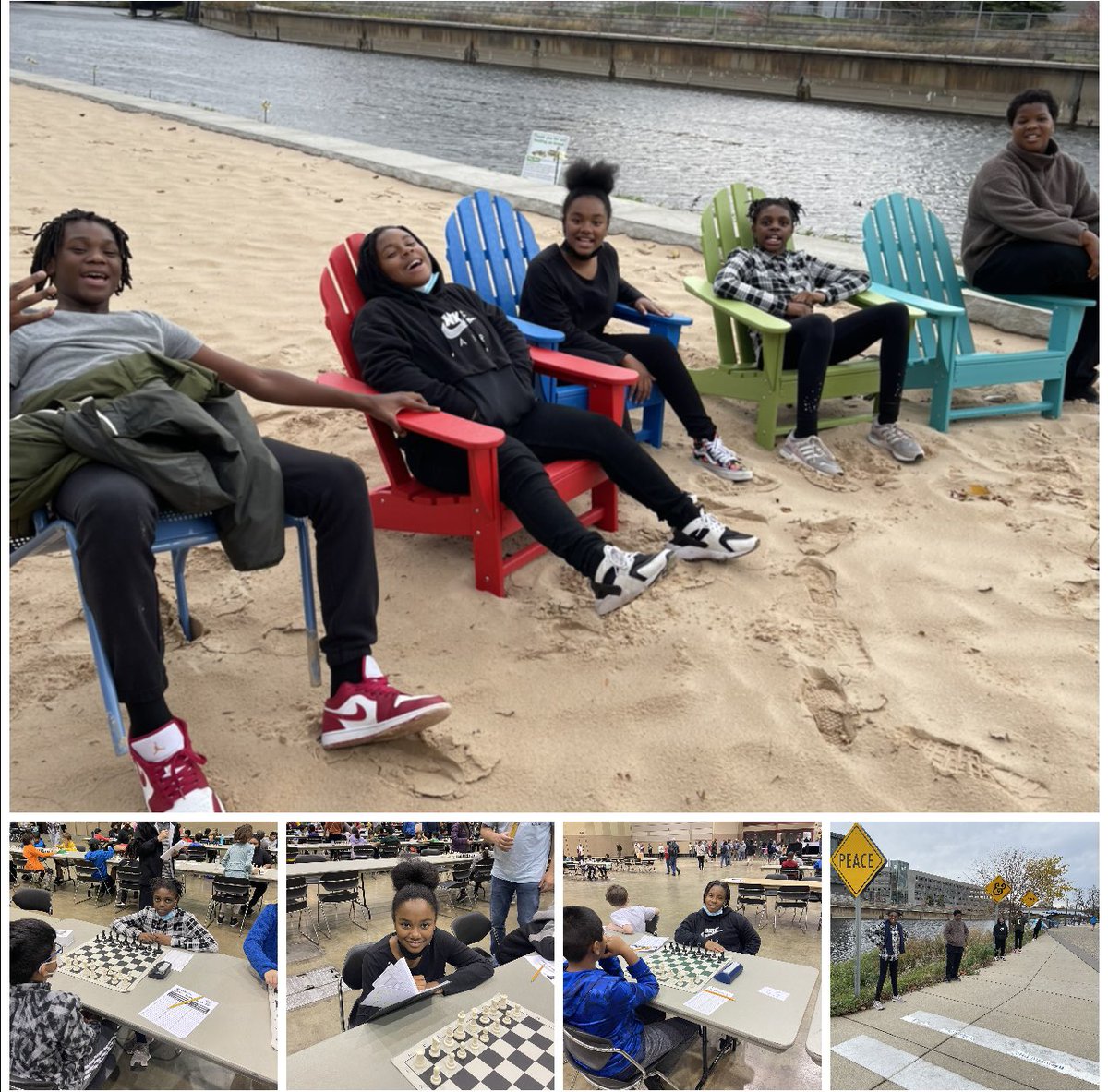 Congrats to our chess team (and their coach Ms. Flounory), who competed in the Michigan State Chess Tournament.  Each student won at least one game!  #Chess #MSU #Students #studentsuccess <a href="/Detroitk12/">DPSCommunityDistrict</a>