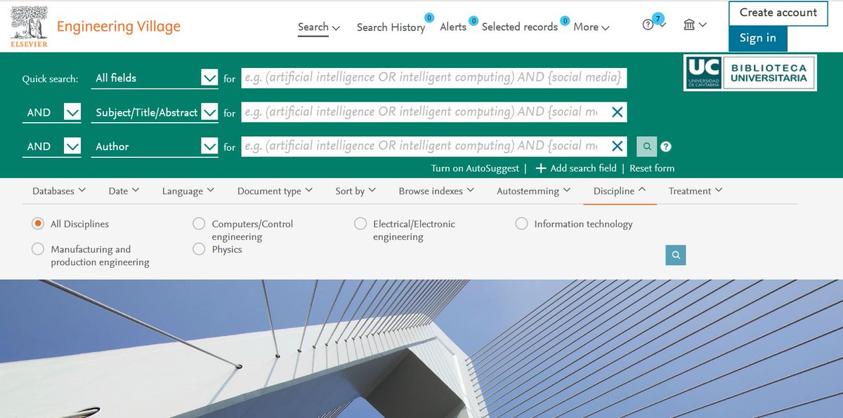 BUCantabria's tweet image. En el campo de la Física y las tecnologías de la información (computación, electrónica, comunicaciones, etc.) no hay mejor fuente de literatura científica que #INSPEC, en la plataforma #EngineeringVillage. Consúltanos al respecto.
🔗 web.unican.es/buc/recursos/b… 
#ContenidosDigitales