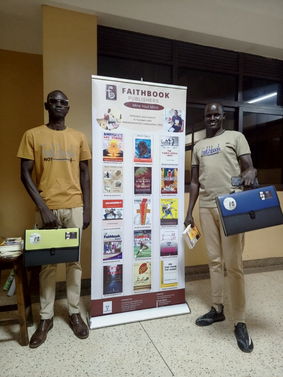 faithbookreader's tweet photo. Soon announcing BIG DAYS here...!
Faithbook Publishers promoting their #BagToSchool #Textravaganza at Makerere University in tandem with #MakerereAt100 yesterday (November 5) at the CEDAT Auditorium during MUSSA event.
#SSOT @Jonnypenny @MathycruzO @StreamitSsd https://t.co/poYfln6Ajp