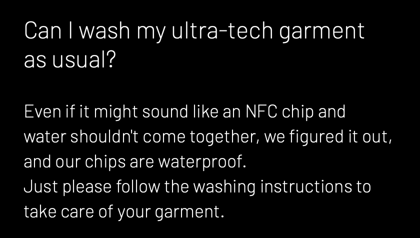 Washing your TCD garments is easy-peasy. 

#thecrowndudes #fashion #nft #nftasrtist #nfts #metaverse #nftwearables #nfc #authenticity