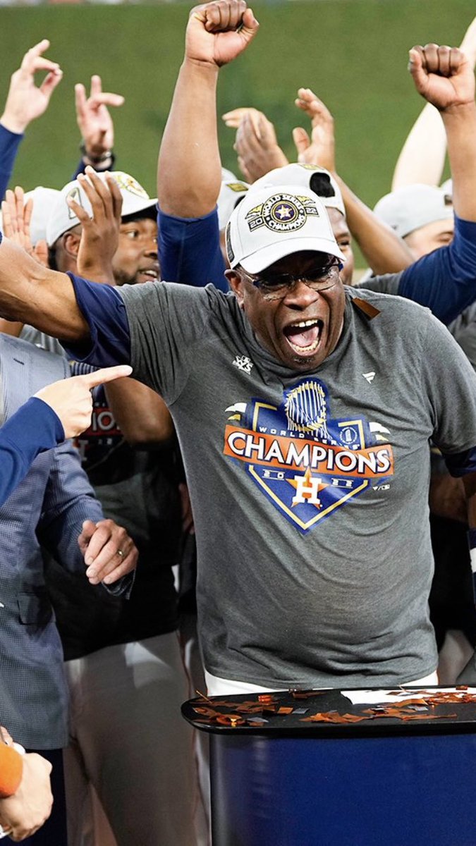 As we enjoy celebrating the GREATEST Team EVER and Coach Dusty,
Let’s be safe and kind to each other #Cityof Houston ,#Troy Finner #SylvesterTurner           #Houston Astros     #Jose Altuve       #Mattress Mac #Dusty Baker, Thank you for doing a great job in H-Town 🚀🥰