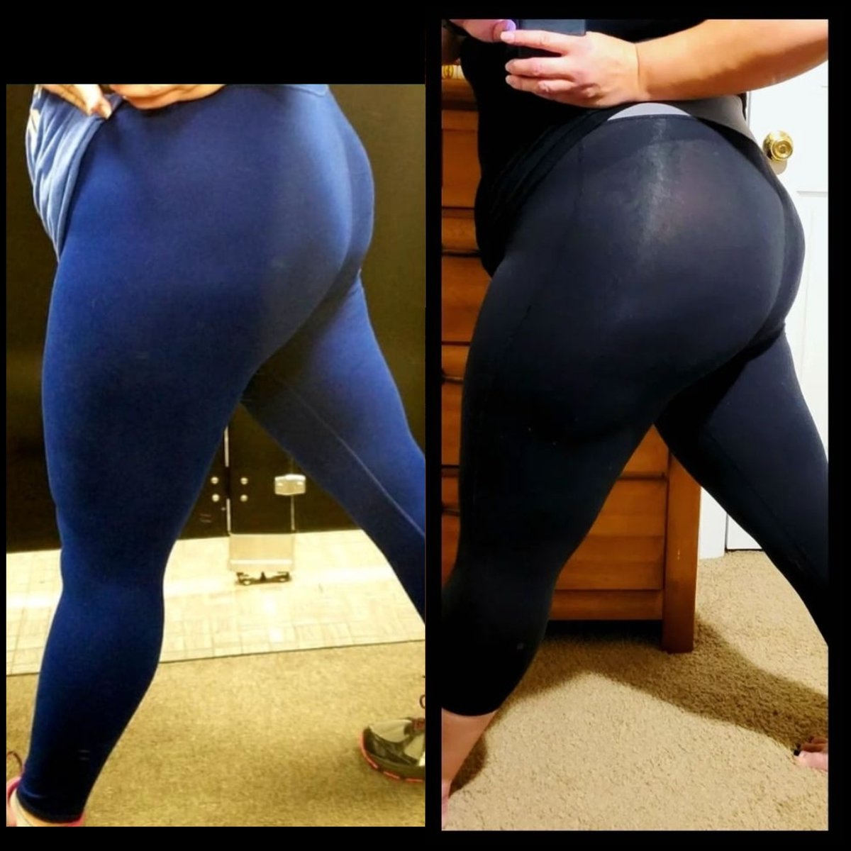 MsParis729's tweet photo. 4 year difference! Personally I think I look better on the right, about 30 lbs heavier... Just gotta work on the rest! ๐ #bootygains #datbootytho https://t.co/11JeZke0u2