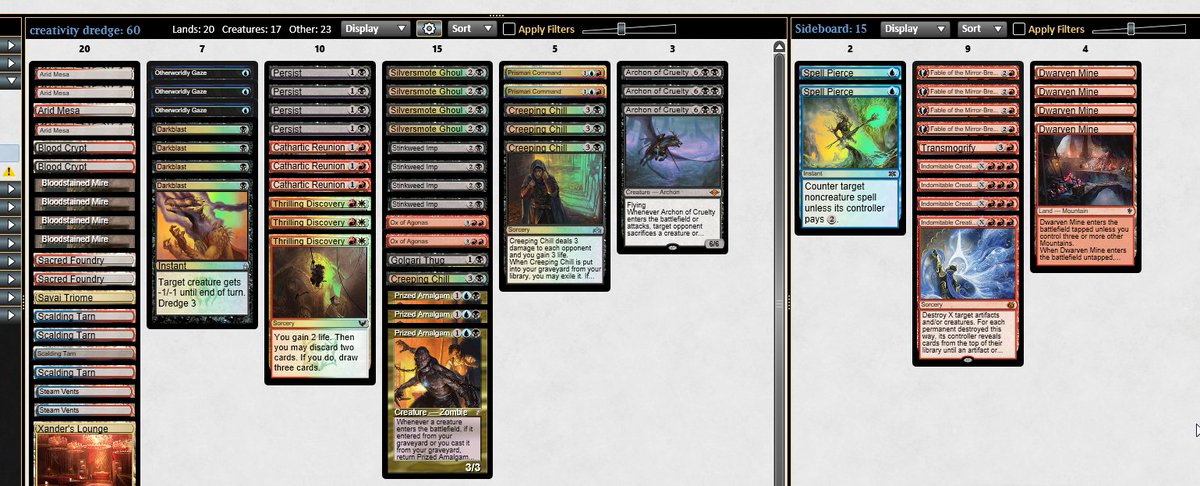 ryanpeterrson's tweet photo. 5-2 in the challenge with my spicy brew, im gonna be messing with it do you guys have any ideas? the 2nd picture is what im switching to but we can still mess with it more. like different sb or main deck idk let me know your ideas. the 15 stack is what you swap for the sb. https://t.co/jATygfDc8o