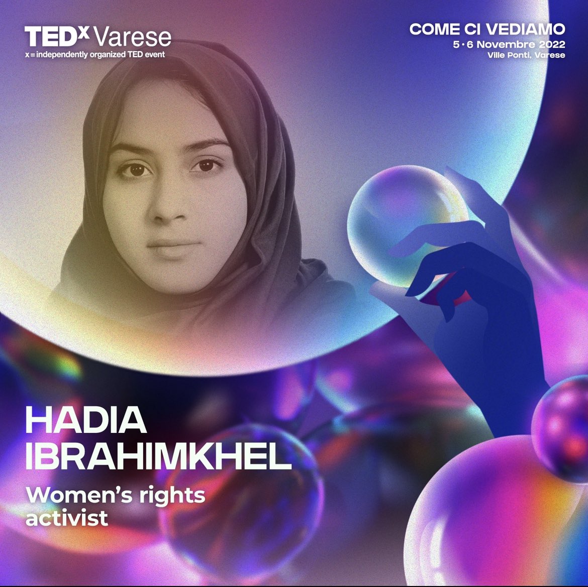 Human rights, women education, refugee protection: these are just few of the challenges that Hadia Ibrahim Khel faces, through the lenses of a Women’s Rights Activist. Her extraordinary life is the beginning of a discussion that will lead to action and solidarity. #TEDxVarese