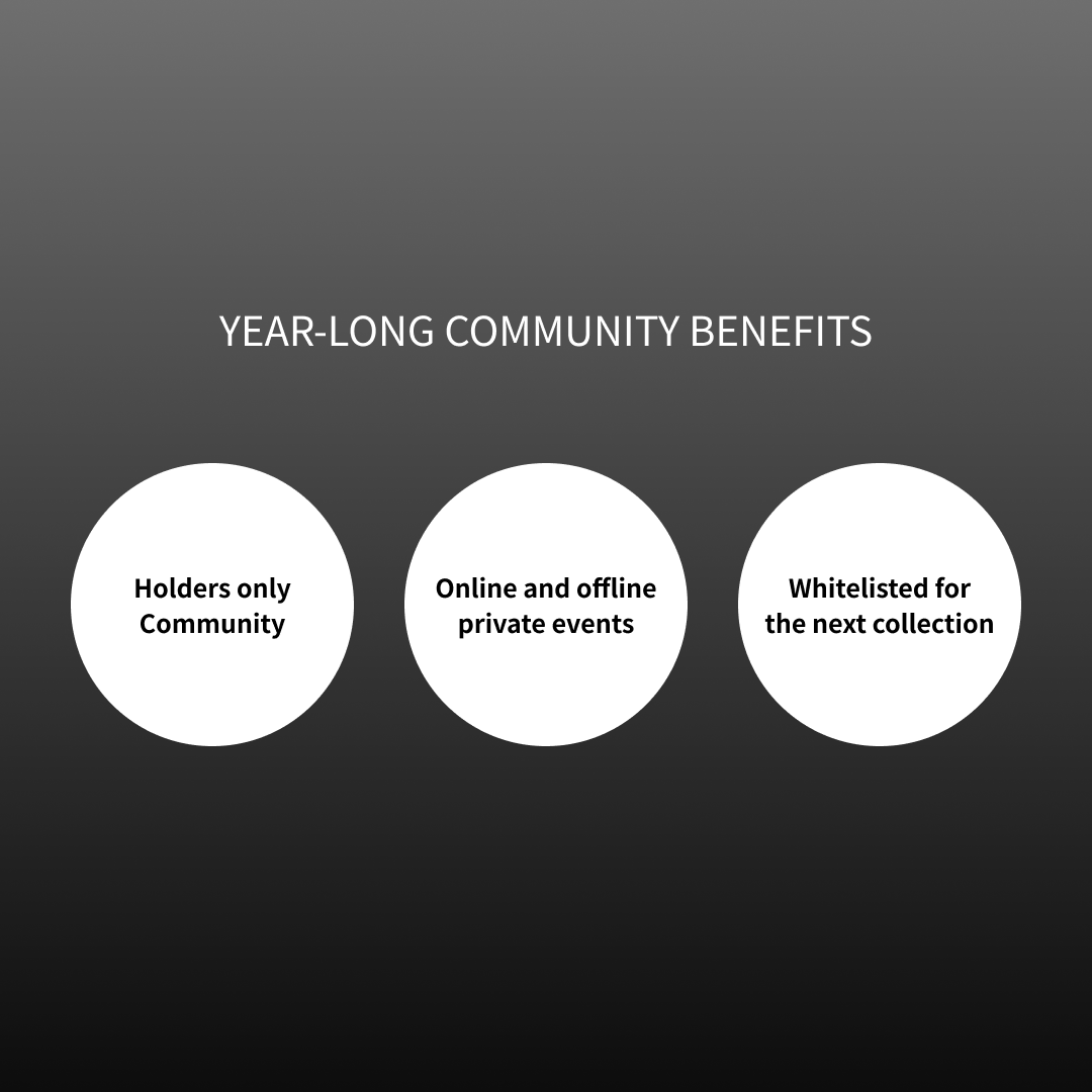 visible_storage's tweet photo. YEAR-LONG COMMUNITY BENEFITS

Holders can enjoy various benefits for 1 yr:
1️⃣ Exclusive access to holders only channel
2️⃣ Private events(e.g. Collectors’ party, Chat with the artist)
3️⃣ WL for the next collection

#0XES #VisibleStorage #printbakery #Metaverse #NFT #Art #Phygital https://t.co/InvpUSWC4x