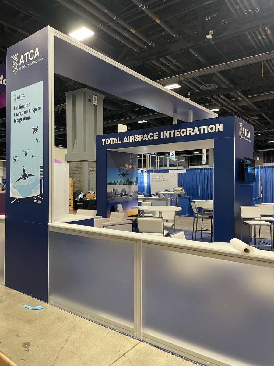 ATCA_now's tweet photo. We are on-site getting ready to welcome everyone tomorrow to #ATCAGlobal. We can't wait to see you tomorrow to discuss total airspace integration. https://t.co/CZHdITTBY5
