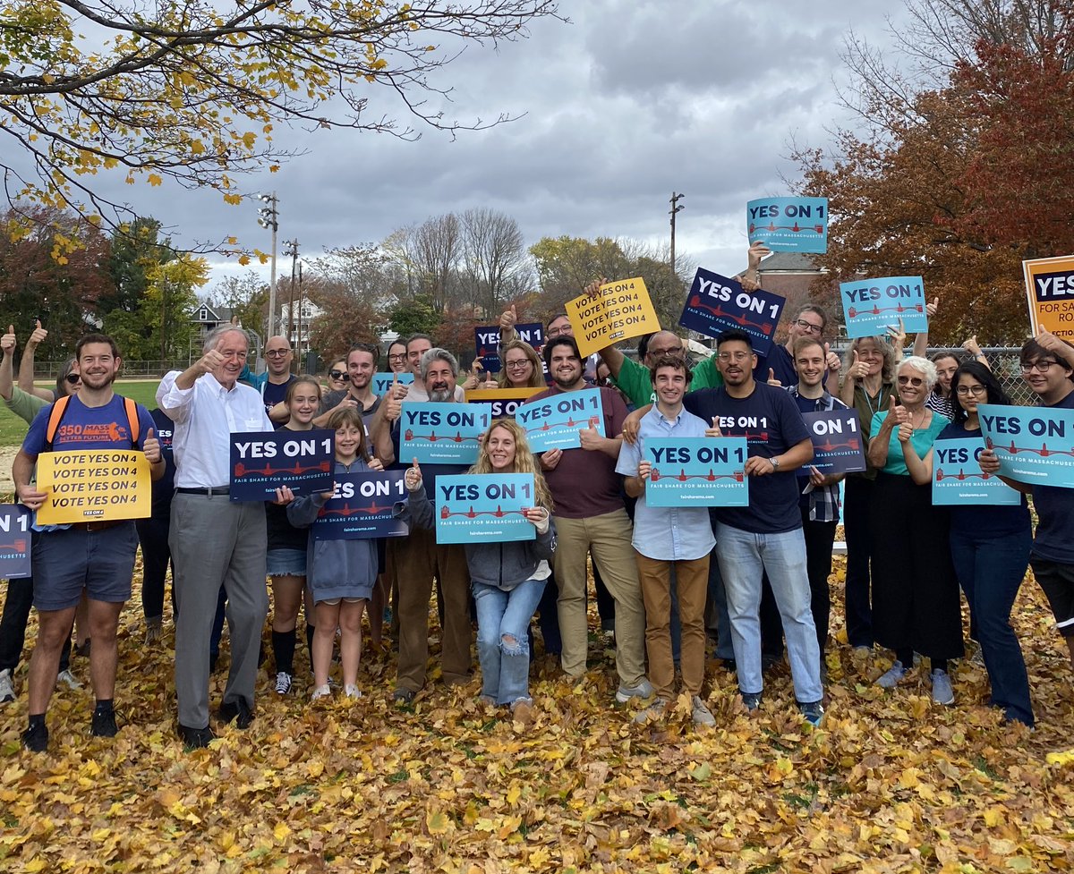 We don’t agonize, we organize. With @edmarkey we’re organizing everywhere in Massachusetts for the next TWO DAYS to get Question 1 across the finish line. Polls close in 55 hours. Time to go.