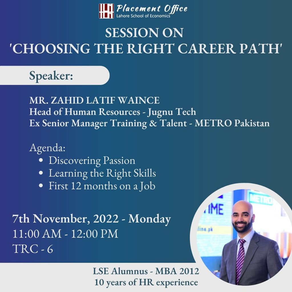 careersLSE's tweet photo. The Placements Office will be organising a session on “Choosing the Right Career Path” on Monday - 7th November, 2022 in TRC 6.  #careerpath #careergrowth #technicalskills #softskills https://t.co/4e7lnQaCYx