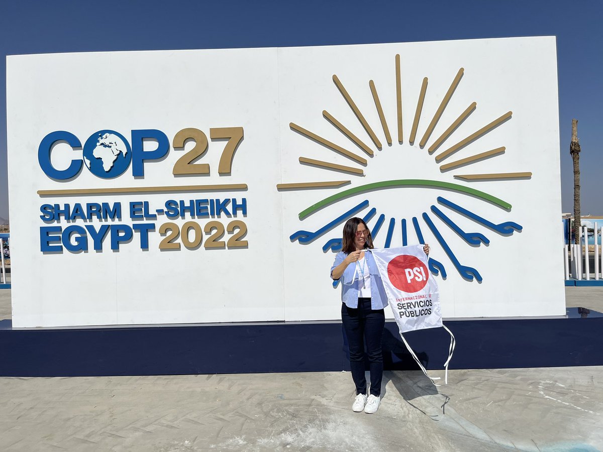 Llegamos a la #cop27 y tuvimos el primer encuentro con la delegación de la CSI #TradeUnion en el pabellón de la OIT <a href="/ilo/">International Labour Organization</a> #JustTransition
Desde el Frente Sindical de Acción Climática y <a href="/PSIglobalunion/">Public Services International @psiglobalunion.bsky</a> estamos list@s para exigir políticas climáticas para l@s trabajador@es del sur.