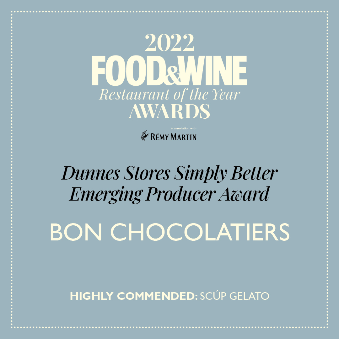 FOOD&WINE Magazine Ireland (@foodandwineie) on Twitter photo The Emerging Producer Award in association with <a href="/SimplyBetterDS/">Simply Better at Dunnes Stores</a> honours the country's incredible small producers. We are delighted to announce that <a href="/bonchocolatiers/">Bon Chocolatiers</a> have been named Emerging Producer of the Year, with <a href="/scupgelato/">Scúp Gelato</a> highly commended. #ROTYA2022 The Emerging Producer Award in association with <a href="/SimplyBetterDS/">Simply Better at Dunnes Stores</a> honours the country's incredible small producers. We are delighted to announce that <a href="/bonchocolatiers/">Bon Chocolatiers</a> have been named Emerging Producer of the Year, with <a href="/scupgelato/">Scúp Gelato</a> highly commended. #ROTYA2022