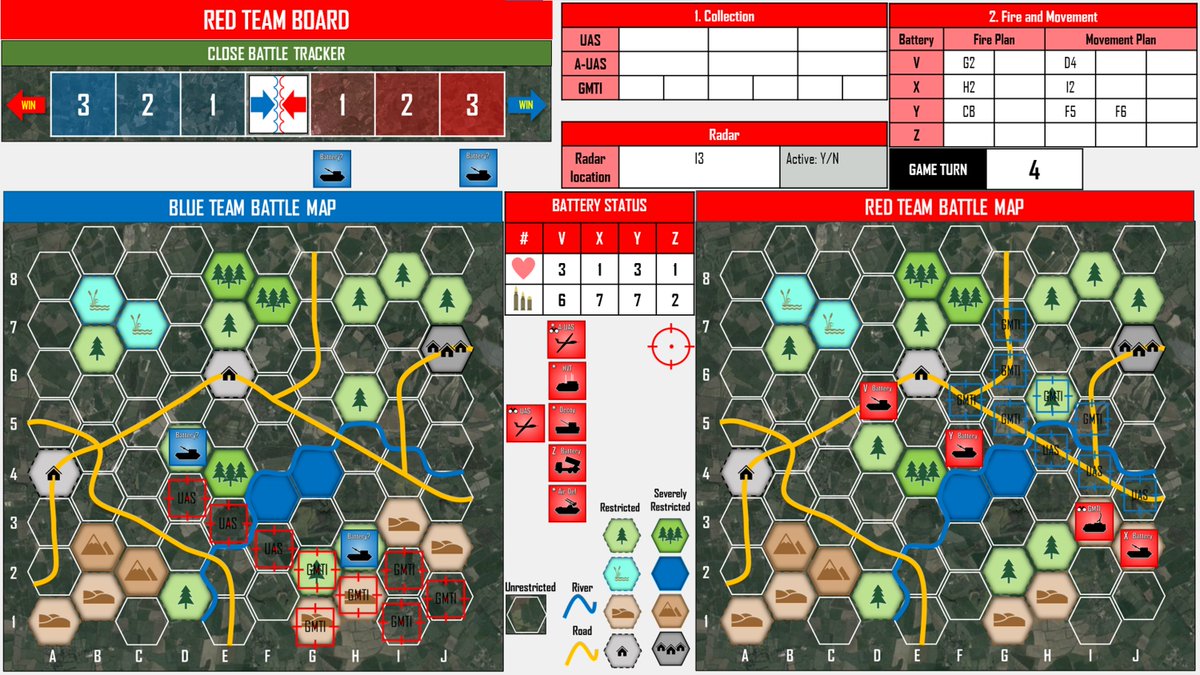 We are playtesting updates to Counter Fire - a lite Artillery Wargame. Each player must plan collection, fire mission and movement in a cat and mouse style game all the while providing fire support to troops in the close battle. <a href="/32RegtRA/">32 Regiment Royal Artillery</a> <a href="/12regtra/">12 Regt RA</a> <a href="/field_army/">The Field Army</a>
