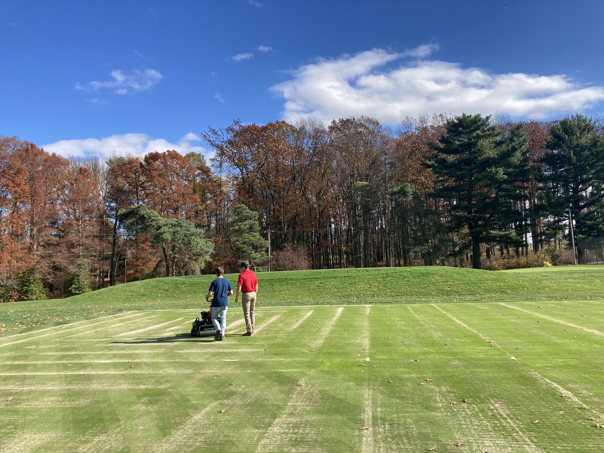 OSU_ATI_Turf's tweet photo. Our new research green is on just its 3rd mow (.180”). Looking pretty good with only a few more days of nice November weather in NE Ohio! https://t.co/Cg1k6CWtBH
