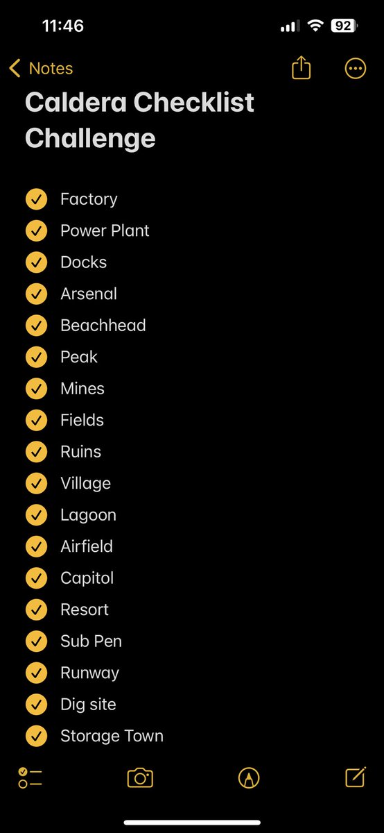 foti928's tweet photo. Lots of frustration and heartbreaks, but completed the #Caldera #ChecklistChallenge right in time for #Warzone2 https://t.co/QtVYSso260