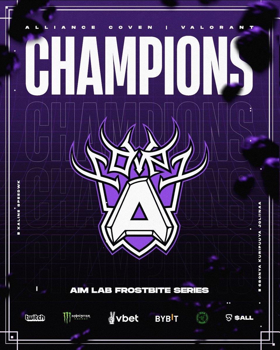 ReinasValorant's tweet photo. #AimLabFrostbiteSeries Şampiyonu @theAllianceGG!!!
Temsilcimiz Ece “Kuripuuya” Balıkdere ve takım arkadaşlarını tebrik ediyoruz. https://t.co/bT8BjozxGx