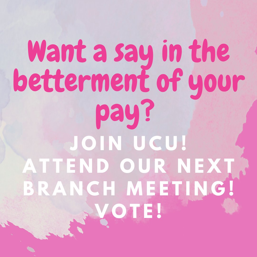 The only way to be a part of this decision-making process: be part of UCU! We are fighting for better pay for YOU! Only together can WE achieve what we know we have earned and truly deserve! ucu.org.uk/join #EnoughIsEnough