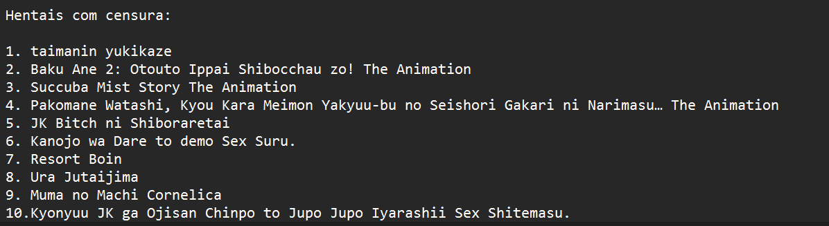 HentaiDisso's tweet photo. lista de hentai, sim, eu fiz pra vcs https://t.co/kkQf0AxoAz