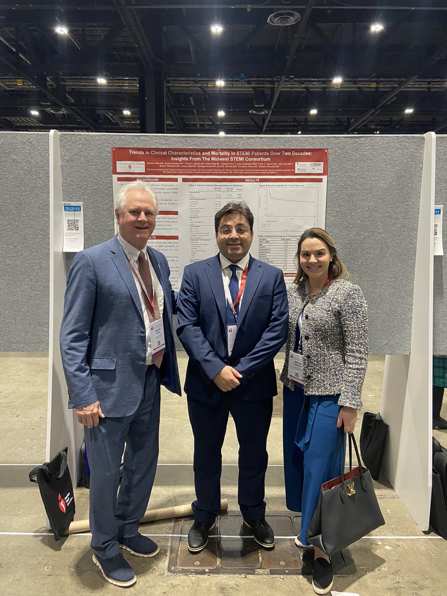 Odayme Quesada, MD (@odaymemd) on Twitter photo Beyond proud of our mentee Dr. Mehmet Yildiz who presented <a href="/AHAScience/">AHA Science</a> on the trends of STEMI outcomes by decades using the Midwest STEMI consortium.
#AHA22
<a href="/TCHheart/">The Christ Hospital - H&V Institute - WHC</a> <a href="/HenrytTimothy/">Timothy Henry</a> <a href="/djkereiakes/">Dean Kereiakes, M.D.</a> Beyond proud of our mentee Dr. Mehmet Yildiz who presented <a href="/AHAScience/">AHA Science</a> on the trends of STEMI outcomes by decades using the Midwest STEMI consortium.
#AHA22
<a href="/TCHheart/">The Christ Hospital - H&V Institute - WHC</a> <a href="/HenrytTimothy/">Timothy Henry</a> <a href="/djkereiakes/">Dean Kereiakes, M.D.</a>