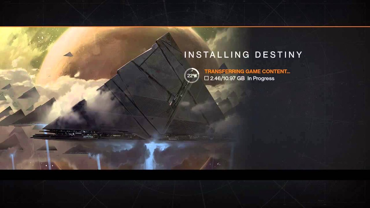 DestinyNostalgi's tweet image. The first 4 things Destiny players saw after the title screen.
