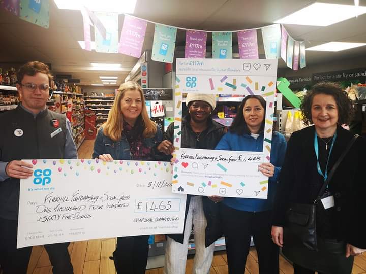 A satisfying weekend meeting folk from the 3 outgoing <a href="/coopuk/">Co-op</a> #LocalCommunityFund causes in SW #Edinburgh. Just shy of £5,000 raised by Co-op members for <a href="/cossfoodbank/">Community One Stop Shop</a>, <a href="/Make2ndsCount/">Make 2nds Count</a> + <a href="/FirrhillHS/">Firrhill High School</a> Fundraising &amp; Social Group.
#ItsWhatWeDo <a href="/FinnCeri/">Ceri @ the Co-op</a> <a href="/Tom_MPM/">Tom Copeland</a> @dwrlees <a href="/KcTSpark/">Kieran Taafe</a>