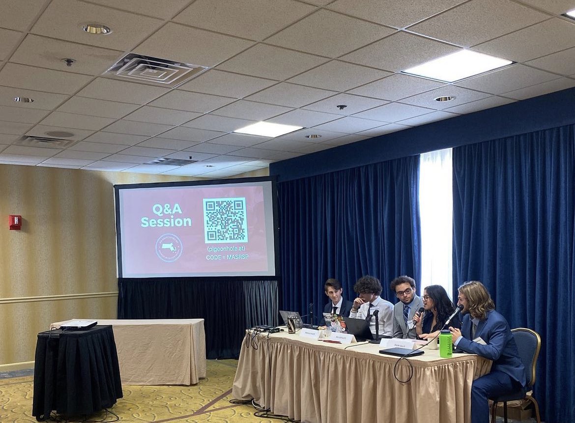 MAStudentReps's tweet photo. We had a great time at the #MASCMASS22 Joint Conference at our “For Students, By Students” Panel! Thank you @MASCSchoolComm and @massupt for allowing us to share our #studentvoices with you. https://t.co/yToUNxah87