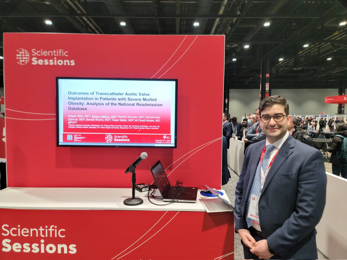TAVI outcomes in severe obesity.
#AHA22 <a href="/AHAScience/">AHA Science</a> <a href="/chadialraies/">Chadi Alraies, MD FACC FSCAI</a> <a href="/vakasullah/">Waqas Ullah</a> <a href="/RashidAlhusain/">Rashid Alhusain</a>