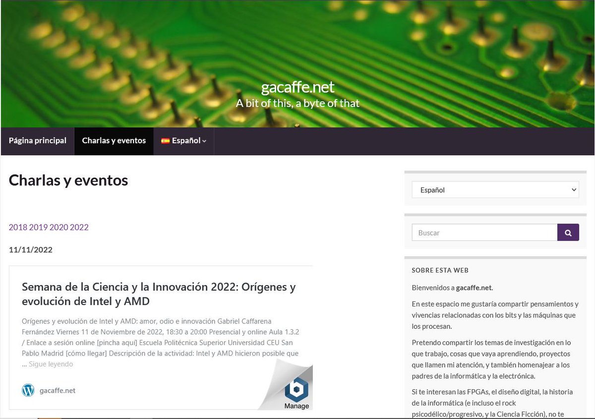 gacaffenet's tweet photo. Actualización de la página "Charlas y Eventos"

https://t.co/25n6ZV8Y3s

#Intel #AMD https://t.co/pU7hcNM4Hw