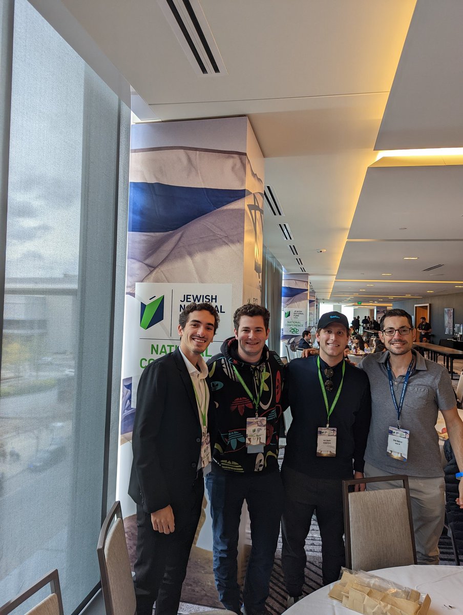 Loving the conference! Just bumped into @eliecodron &amp; other students involved with <a href="/NU_Hillel/">Northeastern University Hillel</a>! #jnfnc22