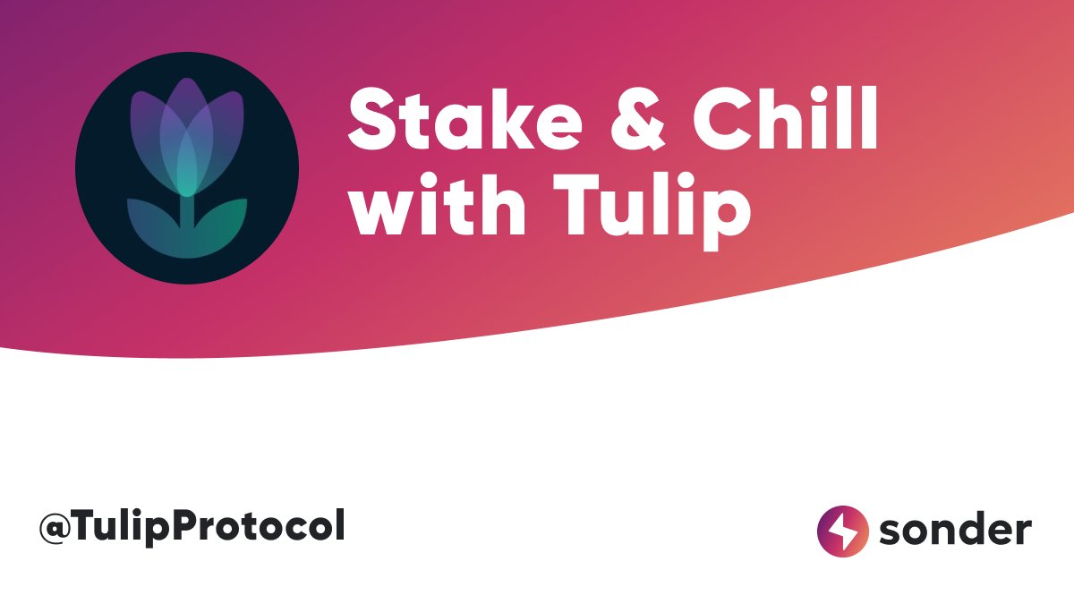 sonderdao's tweet photo. @TulipProtocol is live on Sonder now: https://t.co/dzouIF3JH3

Peace. Quiet. Safety. Security. That’s what @tulipprotocol provides in its garden. Stake &amp; Chill with Tulip and get LIDO rewards while you’re at it.

#Breakpoint2022 #Solana @SolanaConf https://t.co/YJiFAT2NoE