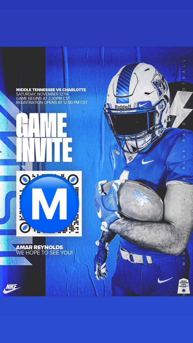 Big thanks to <a href="/MTFB_Recruiting/">Middle Tennessee Football Recruiting</a> for the game day invite!!