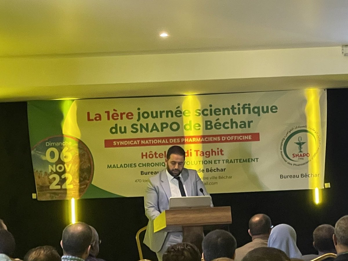 LaboMerinal's tweet photo. Merinal est ravie d’avoir participé à la 1 ère journée scientifique du SNAPO Béchar, sous le thème : "Maladie chronique résolution et traitement" Organisée aujourd'hui à Taghit
#SNAPO #MERINAL https://t.co/mr3CKkyly2