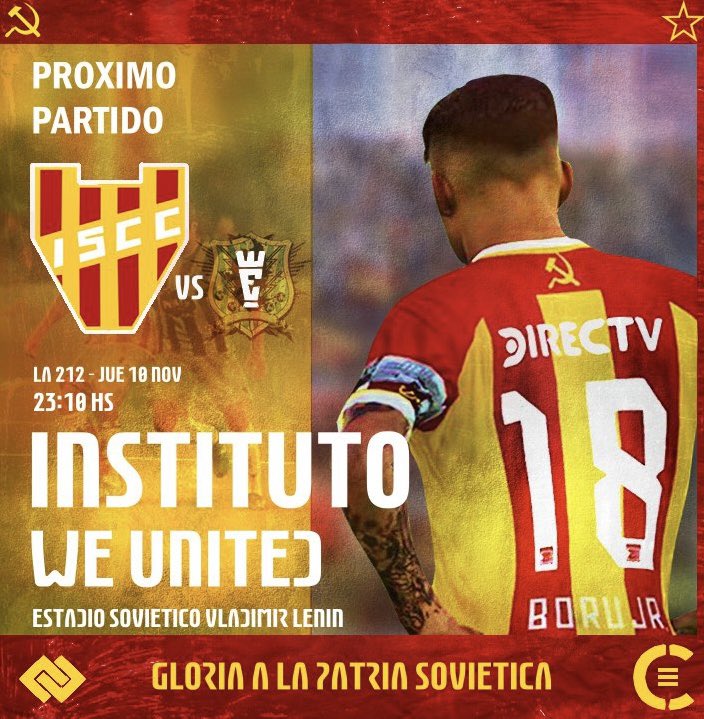 Todos juntos, con el mismo objetivo. 

🆚 @WEUnitedOficial 
📅 10/11
⏰ 23:10
🏟️ Estadio Vladimir Lenin