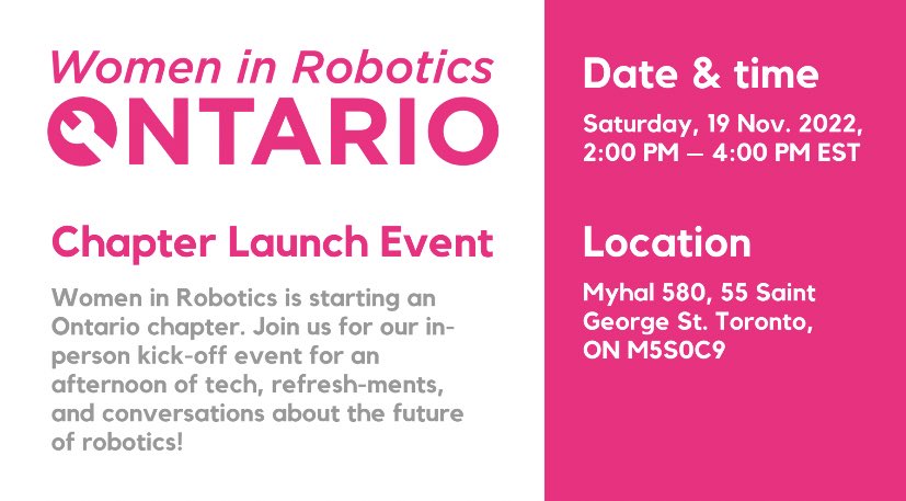 Women in Robotics Ontario tweet media