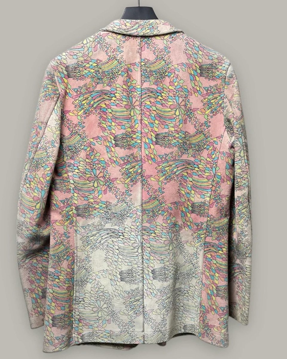 AW01 Psychedelic Leather Blazer from seller 'Clothesmind'