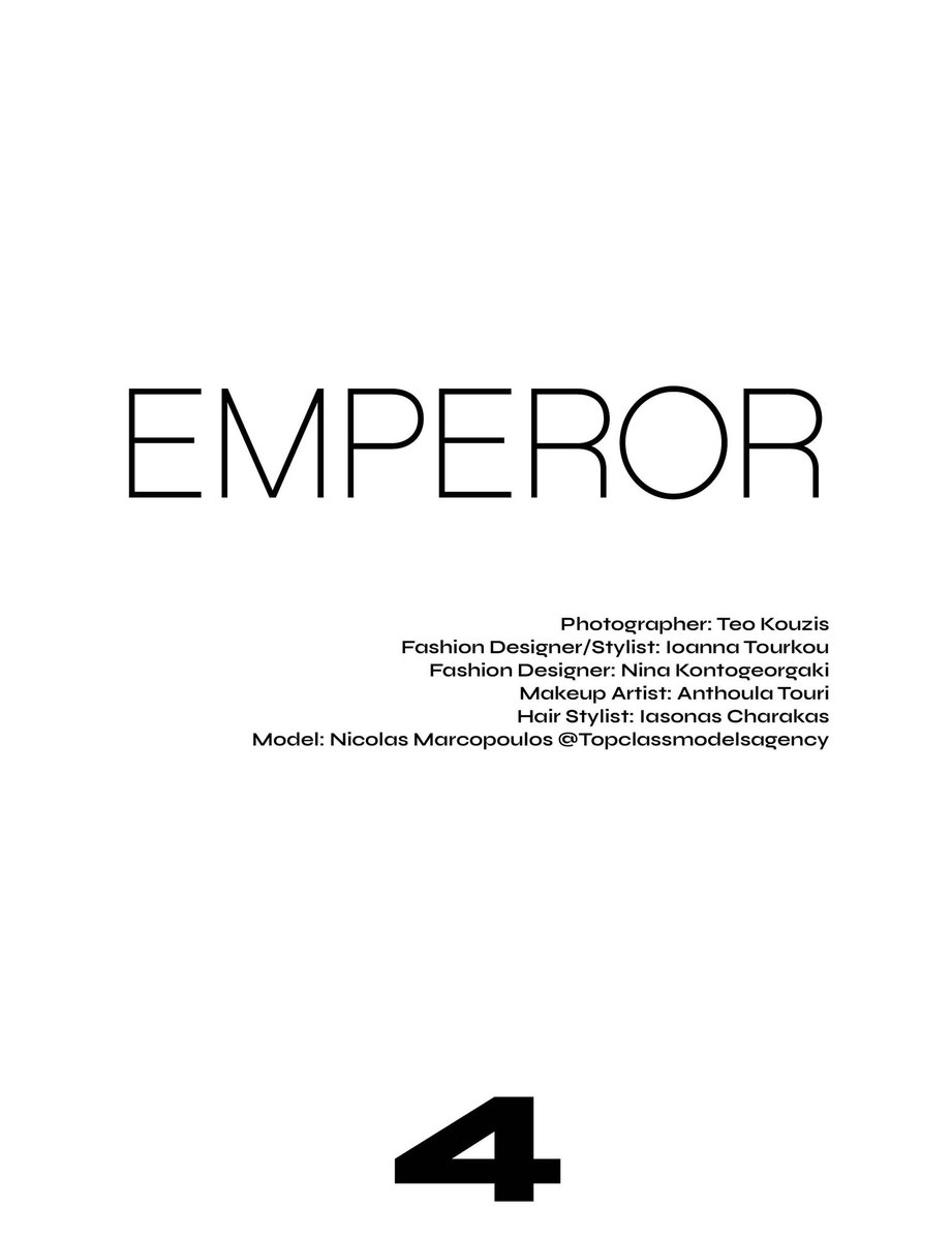 TeoKouzis's tweet photo. “Emperor” for Sainteight Magazine 

#photography #photographer #magazine #editorial https://t.co/GjU4Mb3LsU