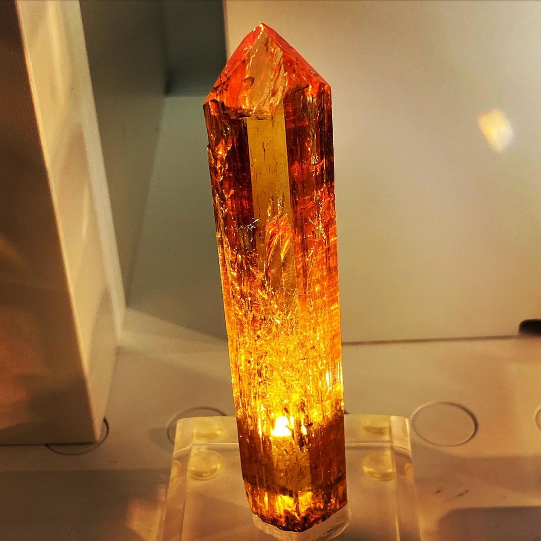 GeologyTime's tweet photo. SuperB! Imperial Topaz crystal from Brazil 

Credit: The Focal Crystal
•

#minerals #crystals https://t.co/L7Yl7SYw1k