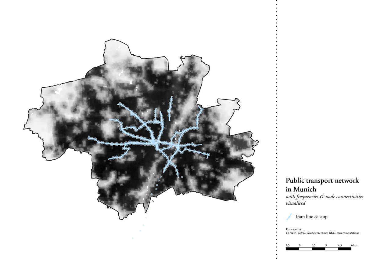 JanFries9's tweet photo. #30DayMapChallenge 
Day 6: Networks
My obsession with transport maps continues :)
Tried to also visualise the directionality of the network, but did not manage yet...

#publictransport #citiesforpeople #radialcity
Thx to @MIERUNE_inc and @transitland https://t.co/0uBRe2IjFD