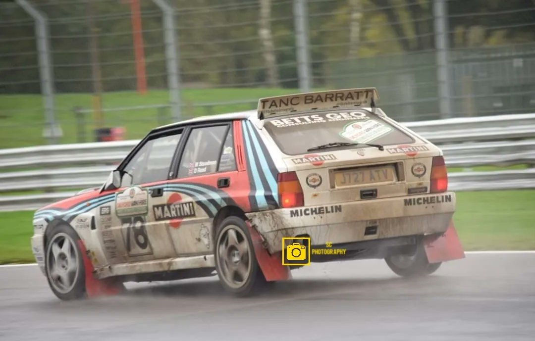 A gorgeous lancia delta intergrale in action at the Neil Howard stage rally at @Oulton_Park on Saturday #oultonpark #lanciadeltaintergrale #stagerally
