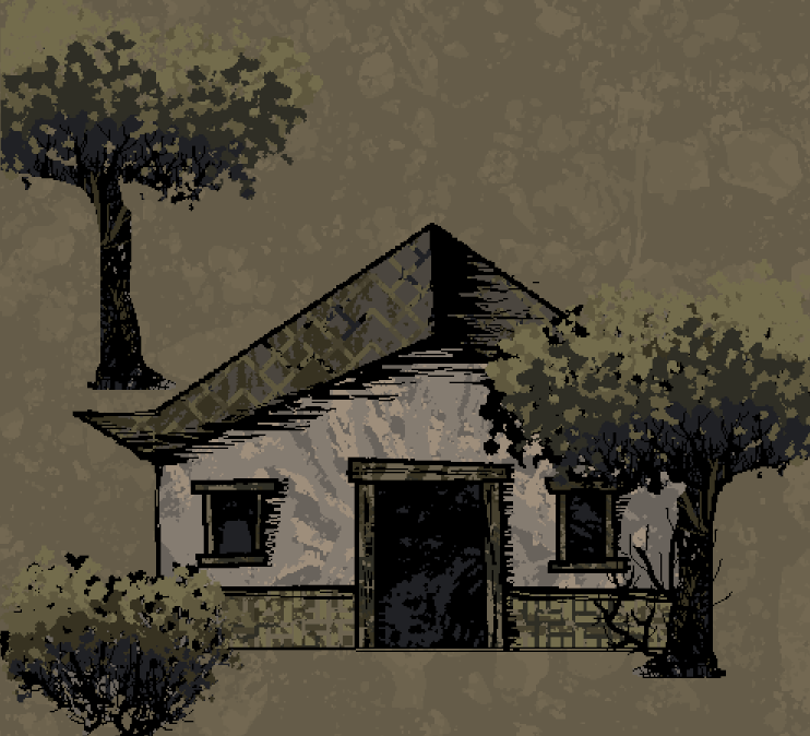 Playing around with my new gimp brushes and thinking about how to make the architecture in each area feel different, while still being cohesive.

#gameart #IndieGameDev