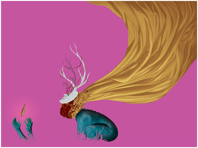 nauticalunless2's tweet image. Visage infini: cape et plume ((Randy Ortiz))